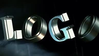 logo演绎5款简短三维金属质感LOGO开场片头视频的预览图